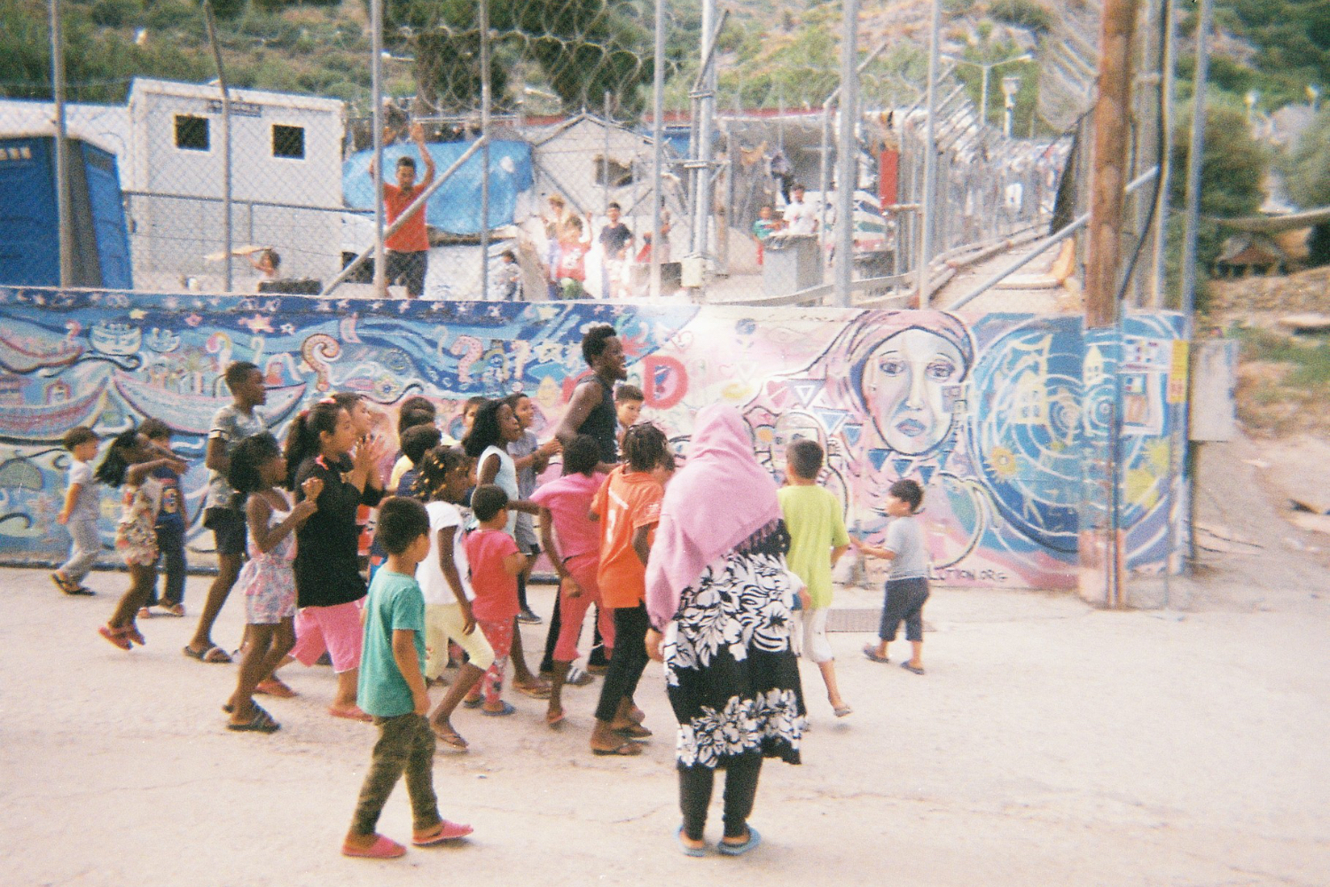 Uma das fotografias tirada por jovens refugiados em Samos